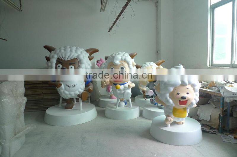 Custom made fiberglass cartoon sculpture