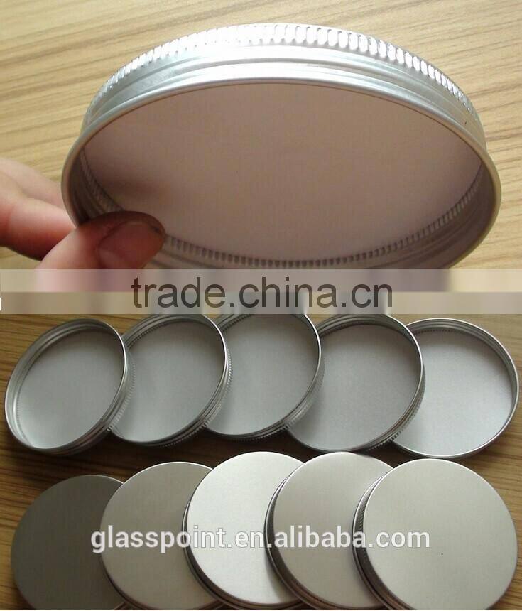 89mm metal cap for wide mouth glass jar , metal cap for glass jars