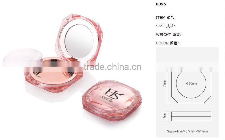 Custom Empty Luxury Compact Case With Mirror