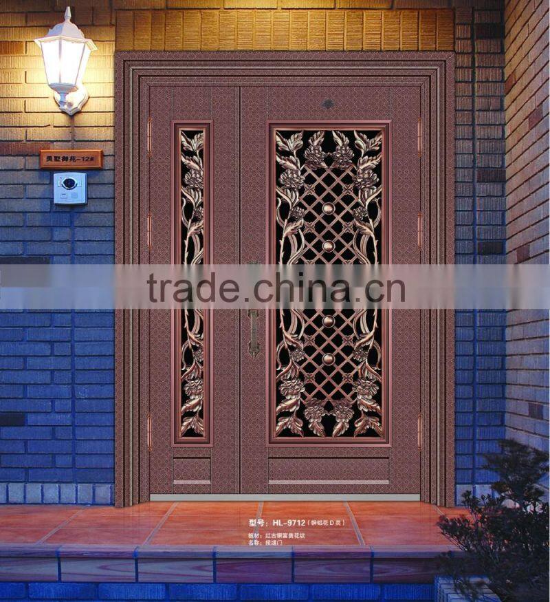 High Quanlity Cheap Turkey style stainless security steel door seam door