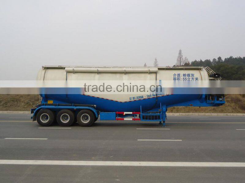 CIMC 55m3 3 axle bulk cement powder semi trailer hot sale