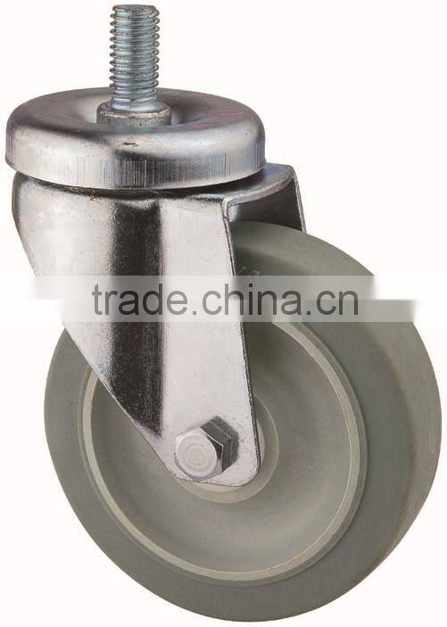 22 Series Double Ball Raceway Structure Stem Swivel TPR caster