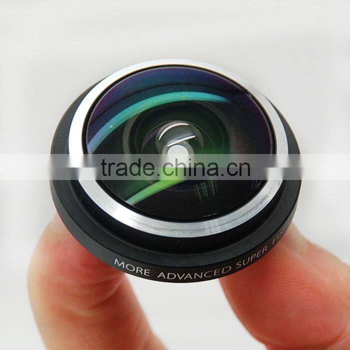 universal circular clamp 235 degree super fisheye lens wide camera lens for iPhone 6S 5S 6 plus samsung galaxy s6 s5 htc one m8