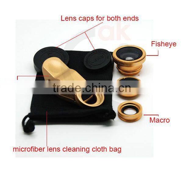 Universal 3 in 1 Camera Lens Kit for iPhone Samsung Galaxy HTC Motorola and More