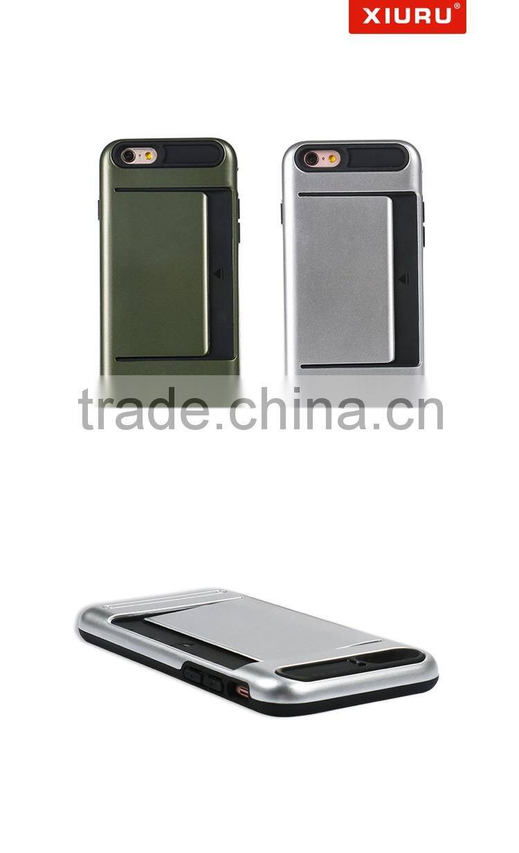 Hard Back Mobile Phone Cover Case With Card slot For Iphone 6 XR-PC-32