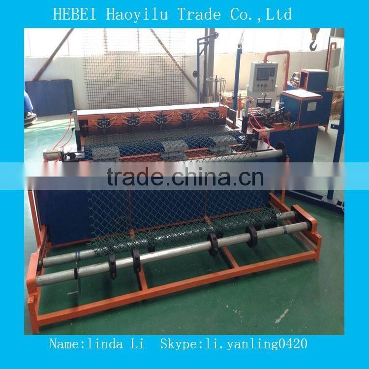 Double Wire PLC Control Chain Link Fence Machine