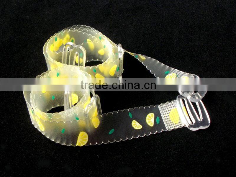 invisible bra strap with strawberry printed