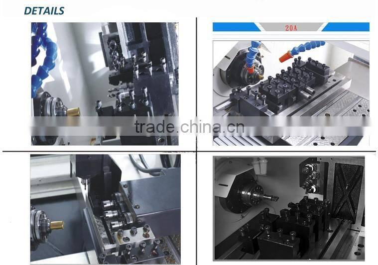 Shanghai Factory Supply Model BY20A Economical Twin Spindle CNC Lathe Machine Price