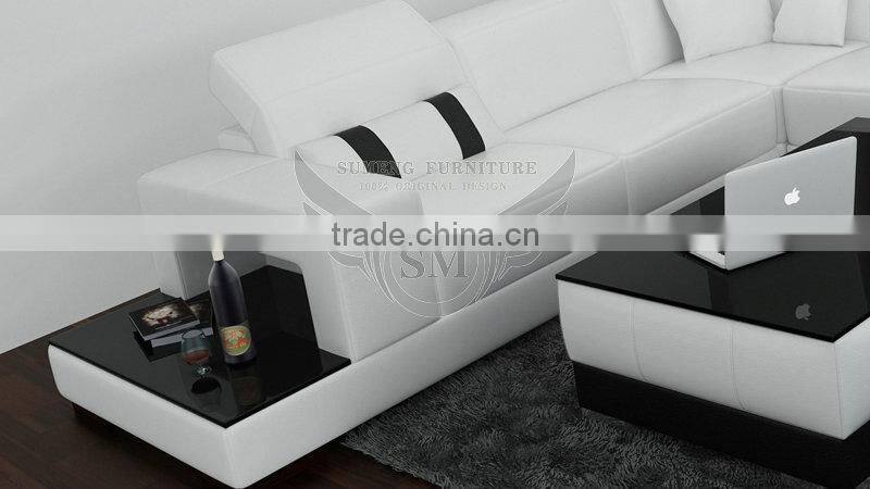 Foshan furniture Modern, Luxury furniture, living room leather sofa