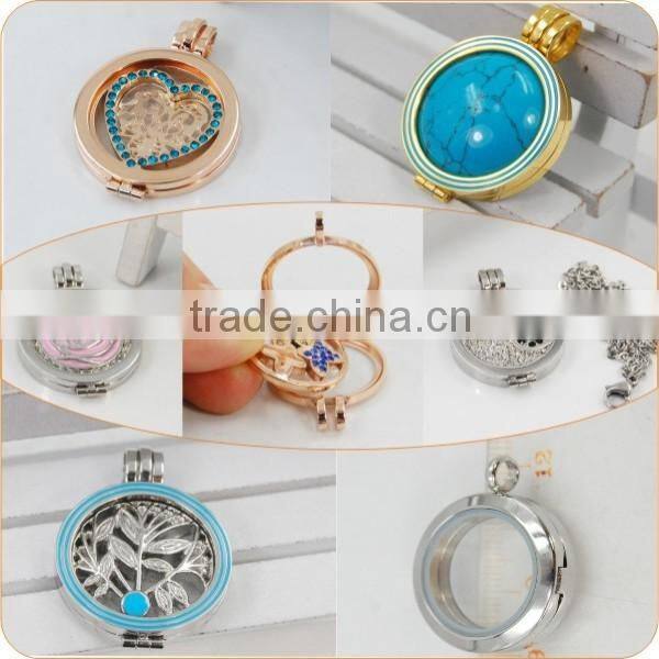 2015 famous jewelry accessory interchangeable Coin pendant, interchangeable coin locket pendant