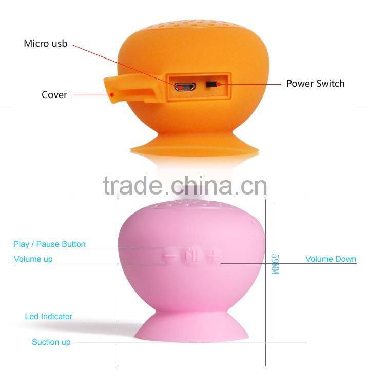 Shenzhen BSCI Manufacturer wholesale Silicone wireless mini bluetooth speaker