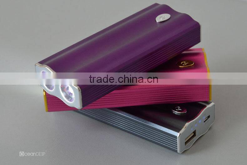 Purple oem color xiaomi power bank with high capacity power bank 50000mah