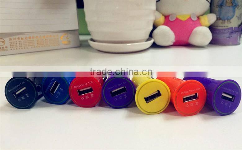 New 2016 Single Usb 1a car charger for iphone 6