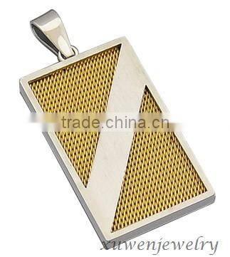 rectangle cable 316l stainless steel gold plated costume jewelry