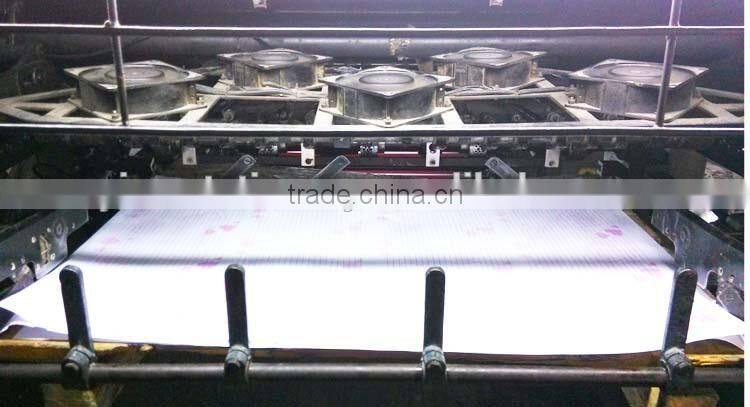 Blue Plush Cover Peace Embroidered Notebook with Elastic Bands Enclosure