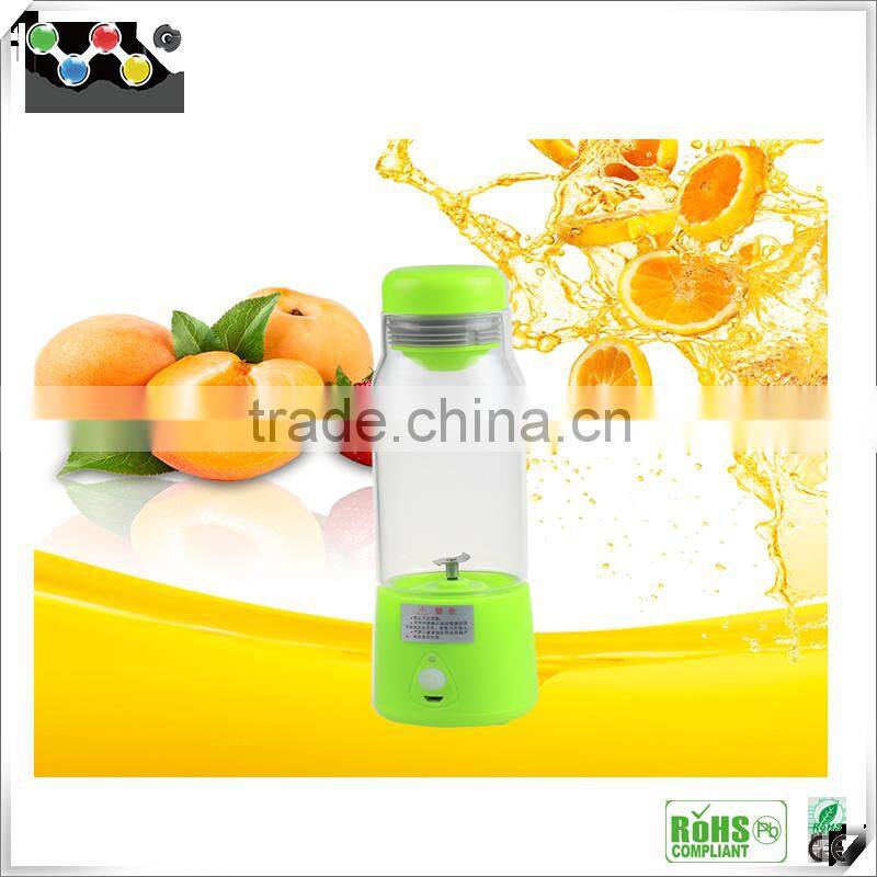 2016 New Popular portable smart juice cup with USB, Healthy Green smart juice cup, good quality fruit smart juice cup