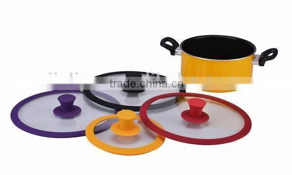 Food safe silicone glass cover for kitchenware
