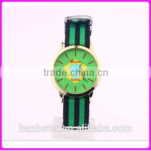 2016 brazil olympic games canvas promotion America flag watch with low price