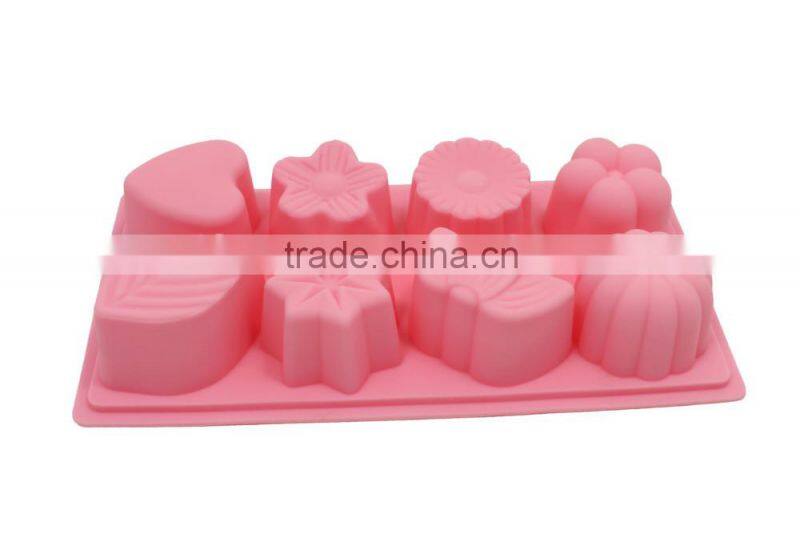 8 shapes silicone cake mould for baking