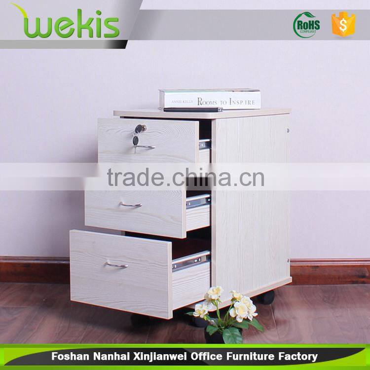 Wood drawer cabinet cheap filing cabinet 3 movable drawers cabinet