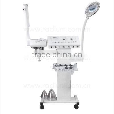 F-8800E Ultrasonic high frequency galvanic steamer magnibying lamp vacuum beauty multifunctional equipment