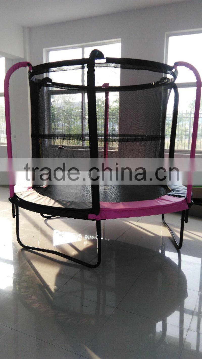 hot sale big round jumping trampoline with safety net