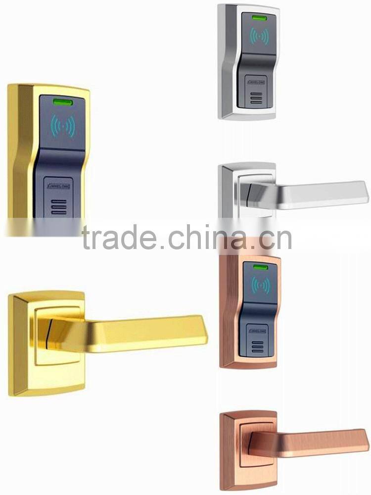 Split type silver rfid card electric handle safe digital hotel keyless smart lock key