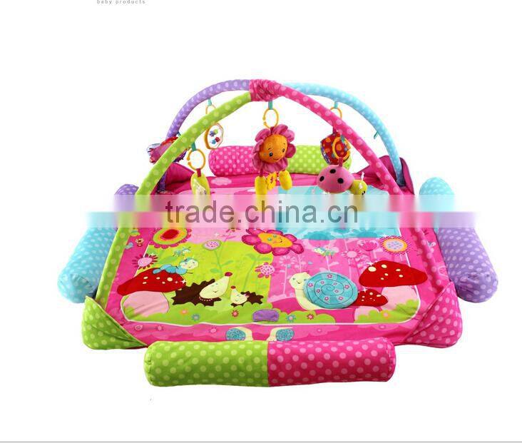2015 Hot Sale Multi Activity Soft Plush Toy Children Cushionad Paly Mat for Baby