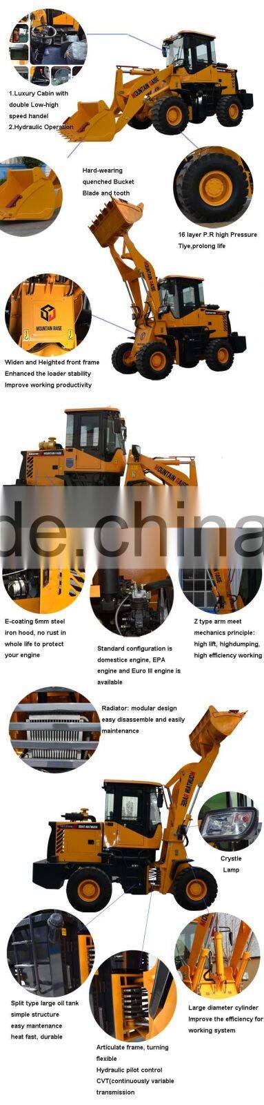 hydraulic truck mini scoop loader with screening bucket