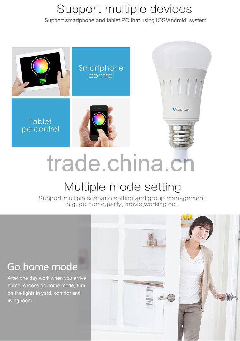 110V-240V 6W E27 WiFi Wireless Energy Saving LED Bulb