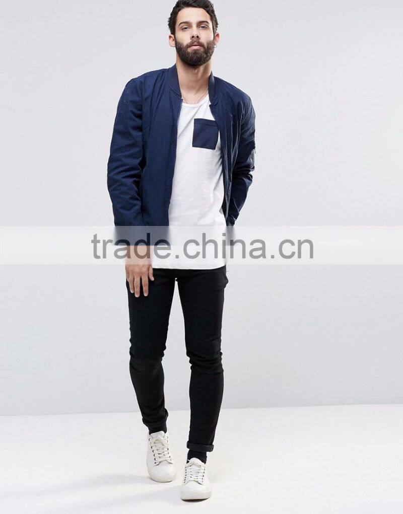 Daijun OEM fashion pocket white summer slim fit mens tank top