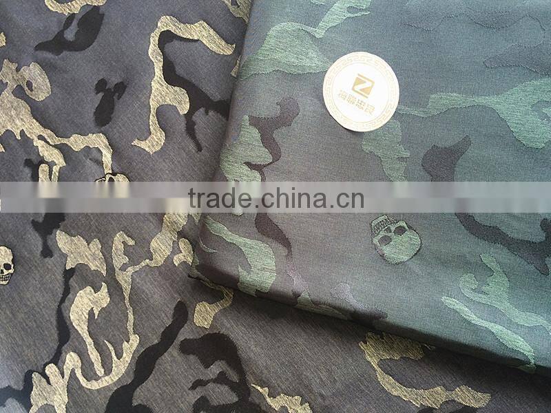 100% polyester camouflage jacquard fabric woven for jacket