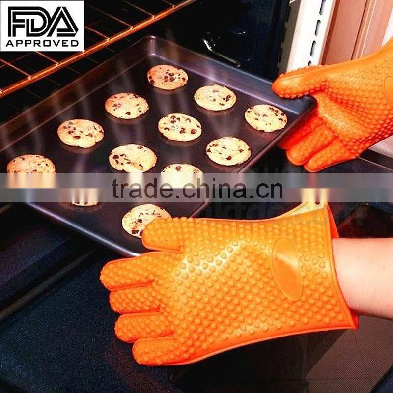 high heat-resistant silicone bbq Grilling gloves and claws