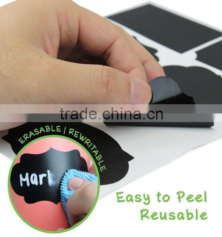Unique Chalkboard Stickers Labels-different design-Popular for christmas-custom size & package-Good for painting and writing.