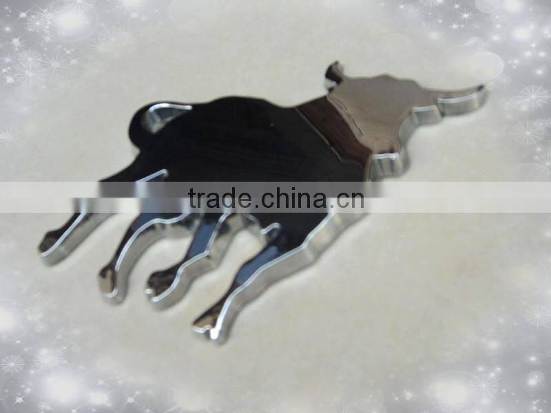 Custom 3D Chrome plastic badge