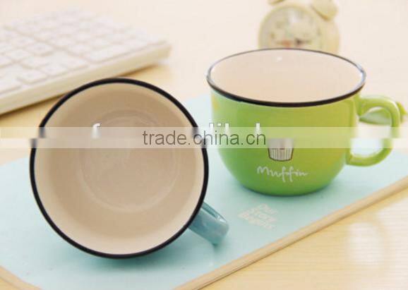 High quality cute creamic lovers breafast cup/coffee mug/milk cup/tea cup