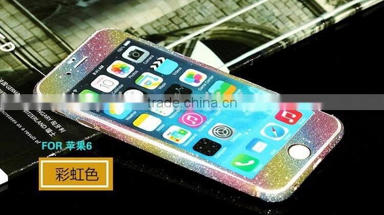 Glitter full body sticker for iPhone 6,for iPhone decal skin sticker