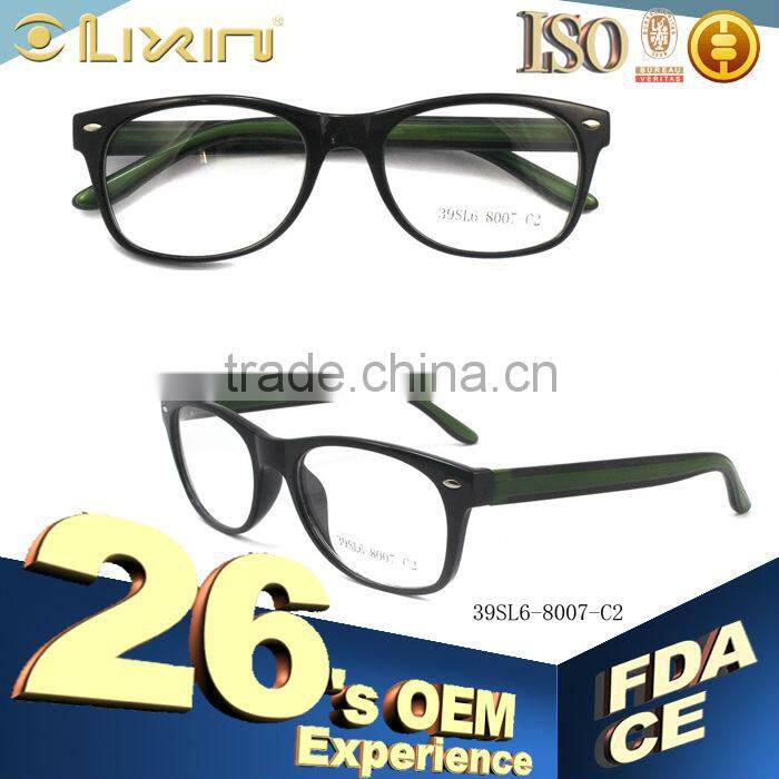 Fashion Design Plastic Eyeglasses Optical Frames 39SL6-8007