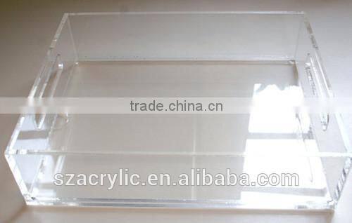 clear rectangle acrylic tray,acrylic box
