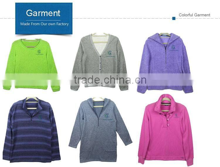 Colorful space dye yarn coarser spun knit interlock fabric