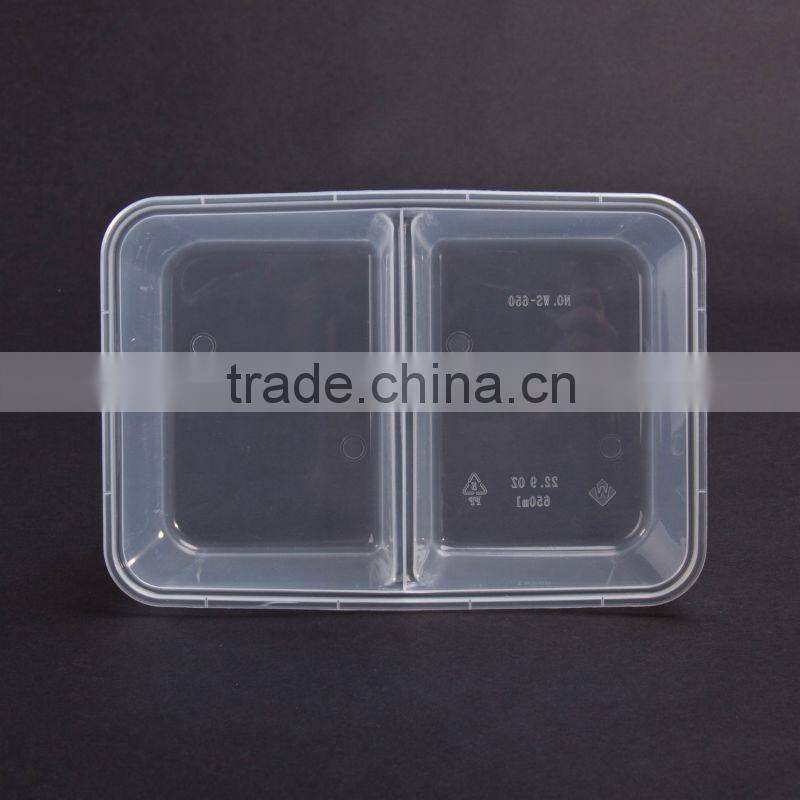 1000ml PP plastic disposable food box