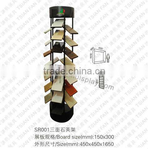 SR004 Customized Quartz Stone Display Tower for Promotion