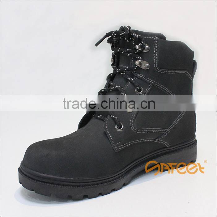TOP Quality Black Steel Safety Shoes, Engineering Working Safety Shoes SA-2205