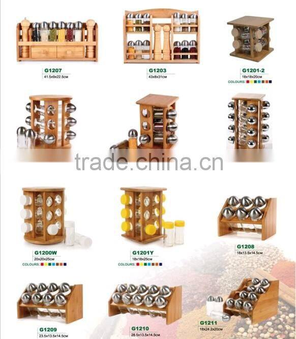 Kitchen bamboo 5pcs set utensils with bamboo utensil holder