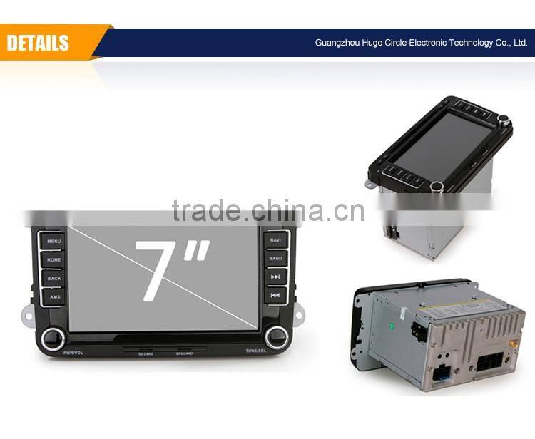 7 Inch 2 din Bluetooth version 2.0 car dvd player with GPS for VW skoda