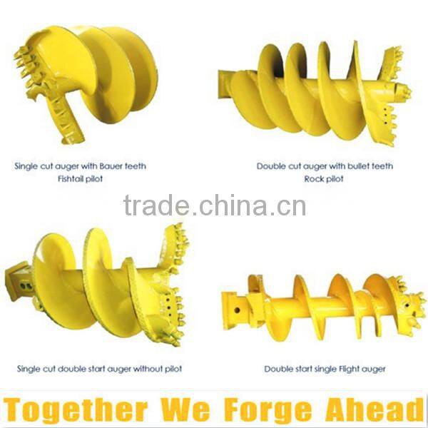drilling auger with double start head ,customized cutting tooth,hot sales