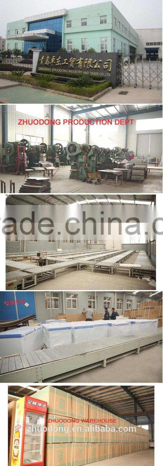 DG-160X cold and hot water dispenser with refrigerator supermarkrt deep kitchen freezer