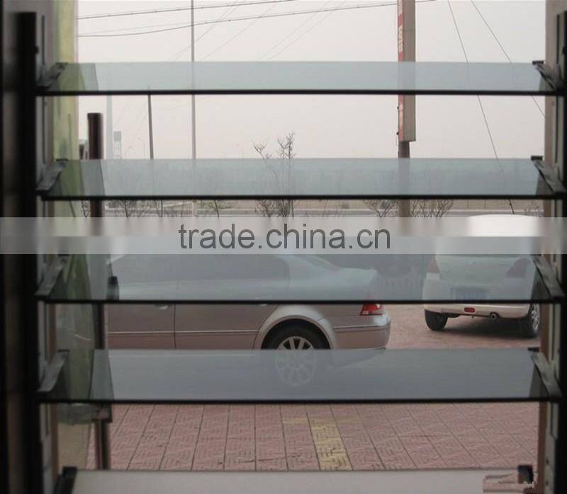 Customized sizes Decorative louver glass, price of glass louver windows
