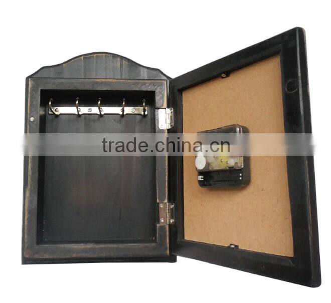 Best quality Antique Wood key box wall clock