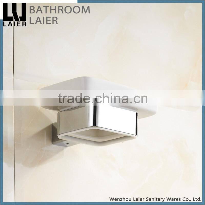 20839 hot selling euro style new square design zinc bathroom accessories wall mount soap dish